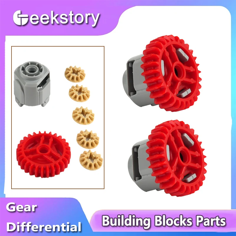 4PCS/8PCS Gears Differentials Building Blocks 65414 65413 Assembles MOC Technology Bricks Modification Toys Parts