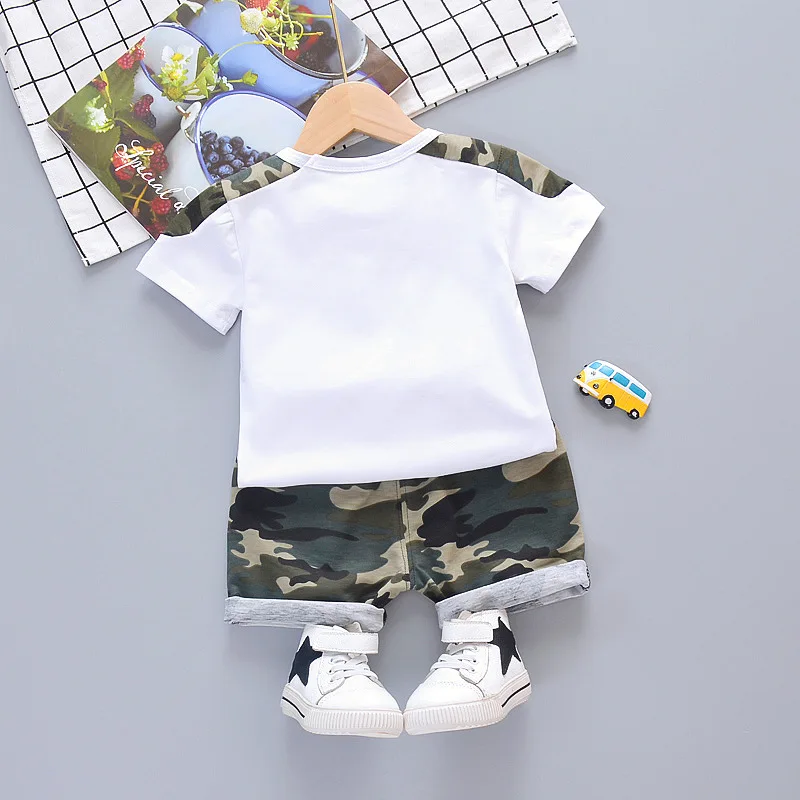 Nuova estate vestiti della neonata bambini ragazzi t-shirt sportiva pantaloncini 2 pz/set bambino Costume Casual abbigliamento infantile tute per