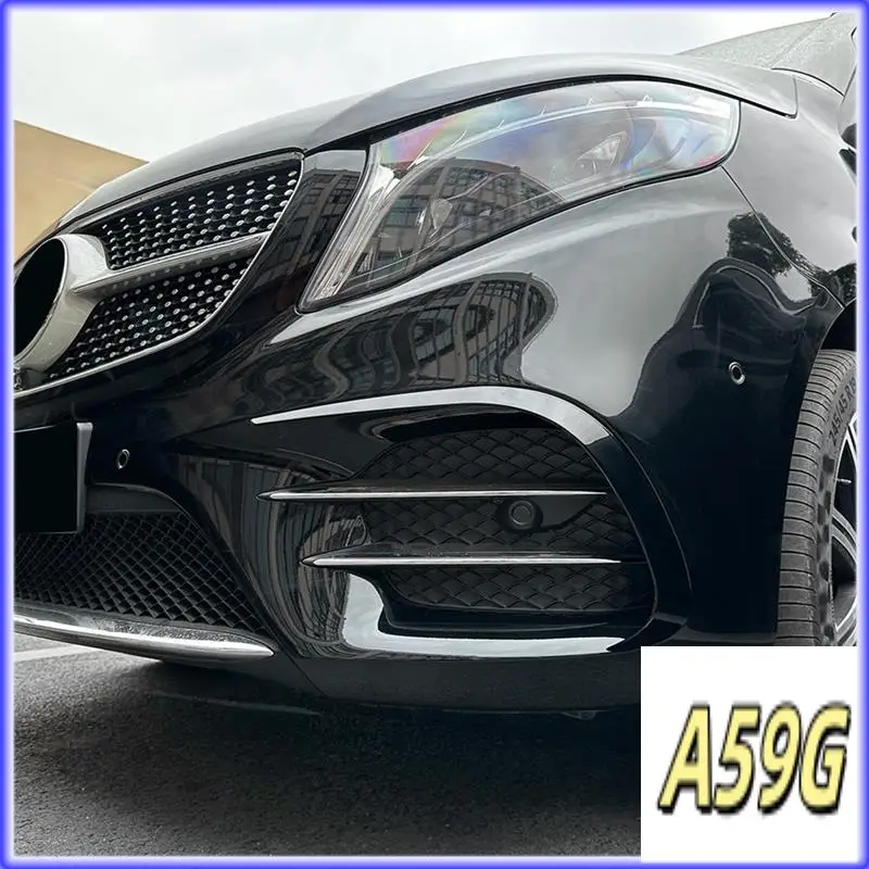 

G9-Front Bumper Spoiler Cover For Mercedes Benz V Class W447 2016-2023 AMG Line Side Splitter Trim