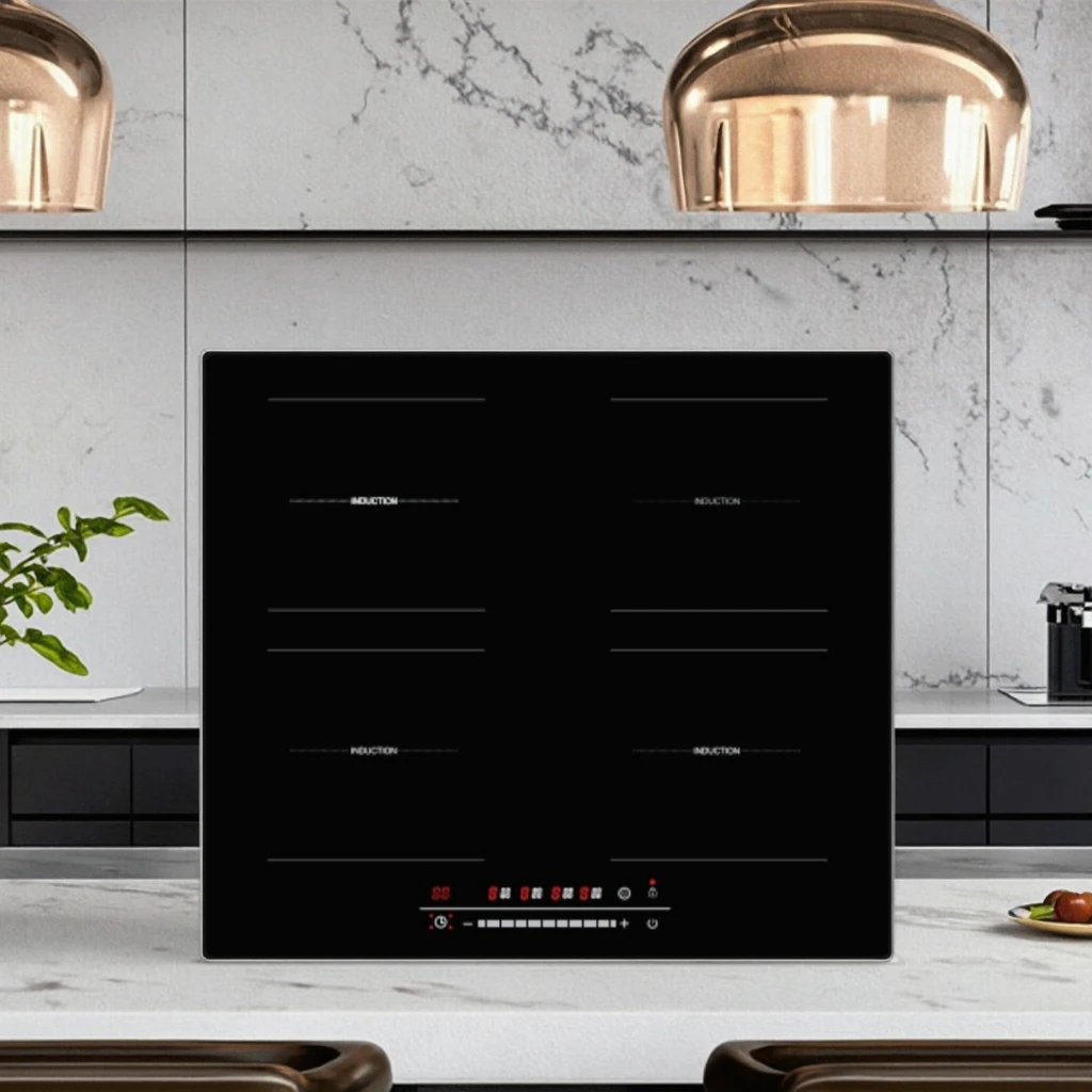 ポータブル超薄型内蔵4口防水中国製スマートIHクッキングヒーター