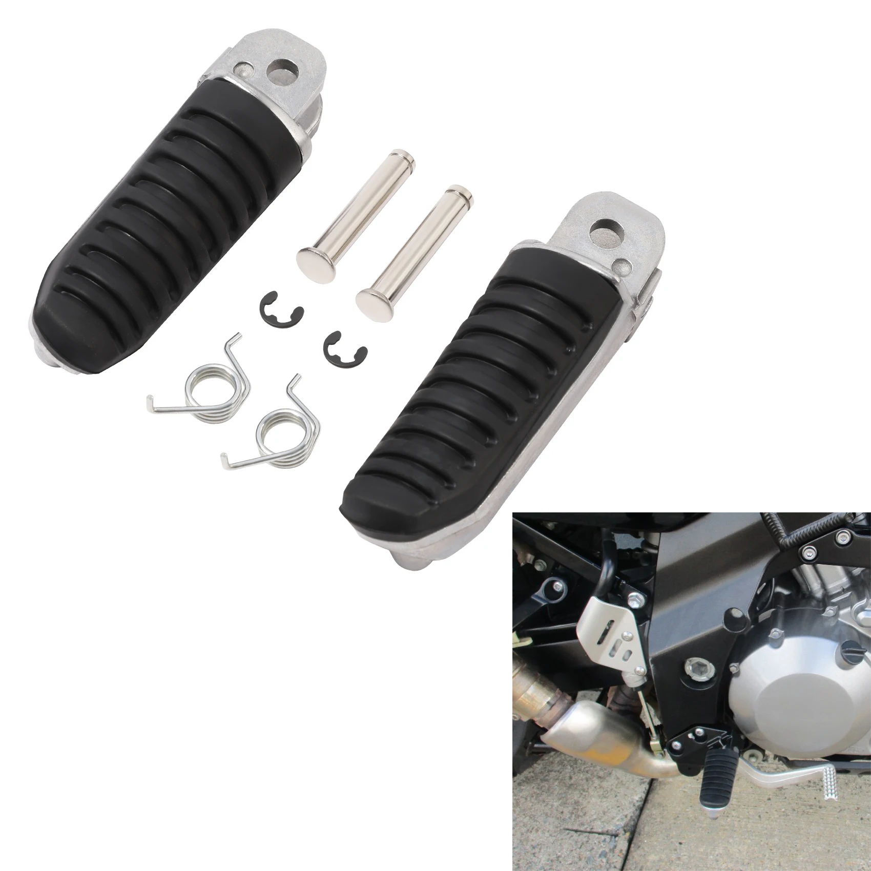 Front Footrest Foot Pegs For Suzuki RF900 1994-1998 97 RF600 1993-1998 GSX-R1100 GSXR1100 1989-1998 Motorcycle Accessories