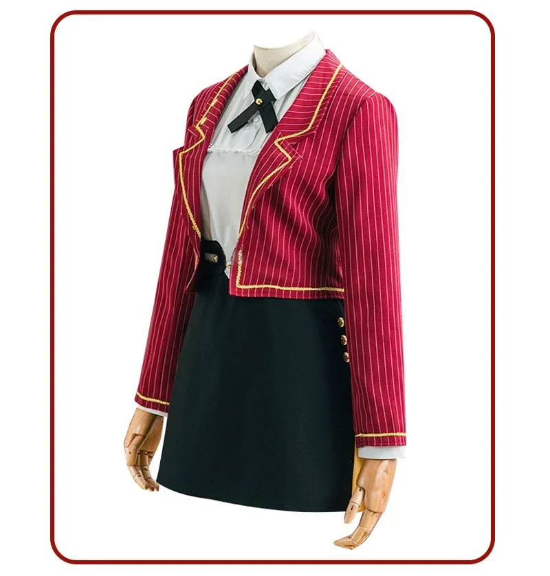 Heroine Anime Tears of Themis Cosplay Costume pour filles, uniforme scolaire rouge, Halloween, fête de carnaval, olympiques JK