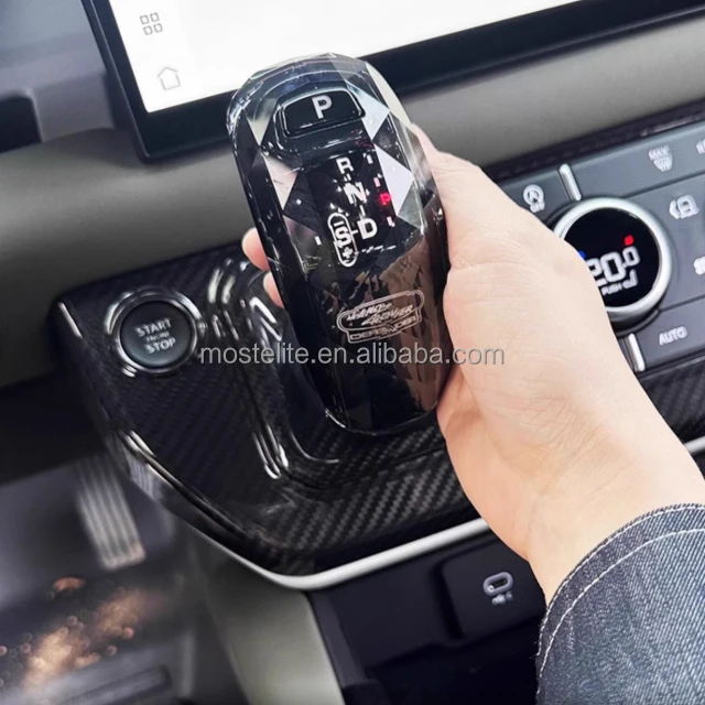 Wholesale New Crystal Gear Rod Glass Handle Shift Knob for Land Rover Defender 90 110 130