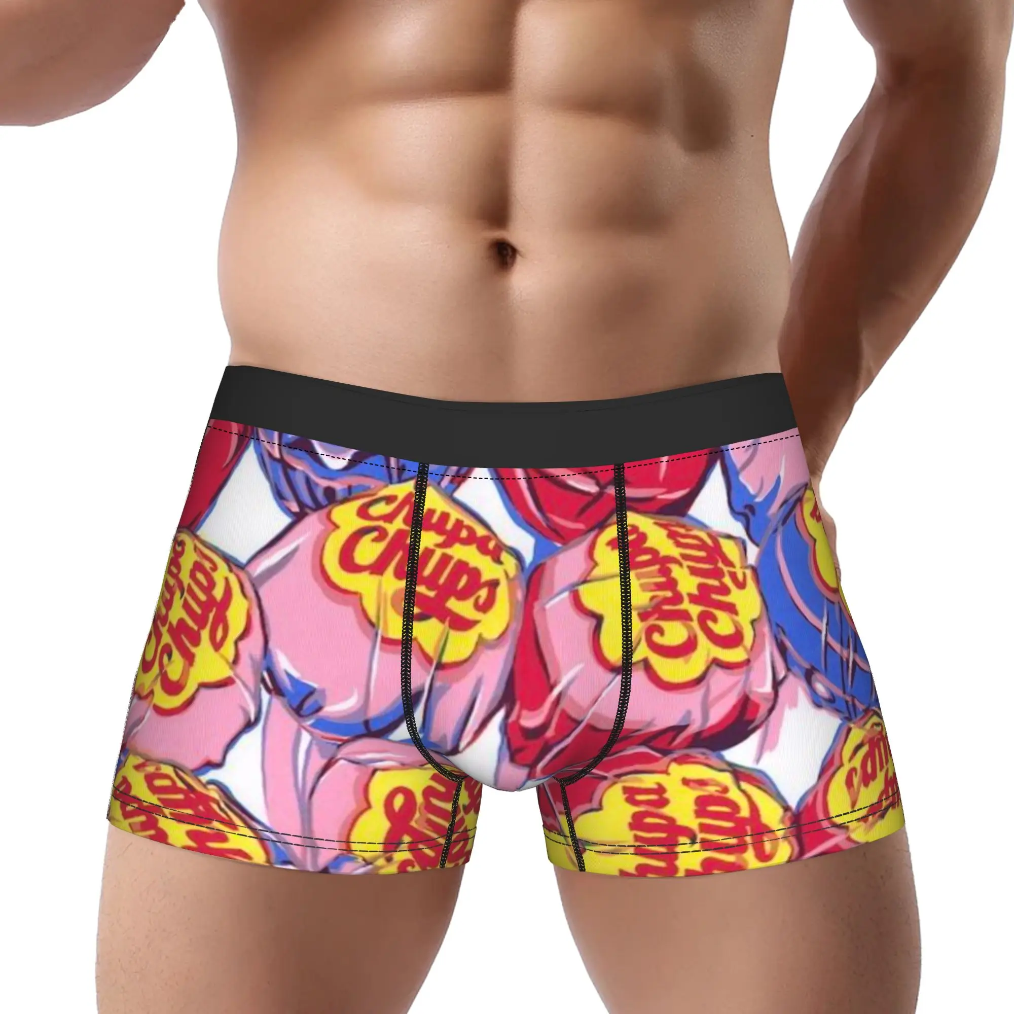 Múltiples cinturones de cintura alta Chupa Chups, bragas transpirables, ropa interior masculina, pantalones cortos cómodos, calzoncillos tipo bóxer
