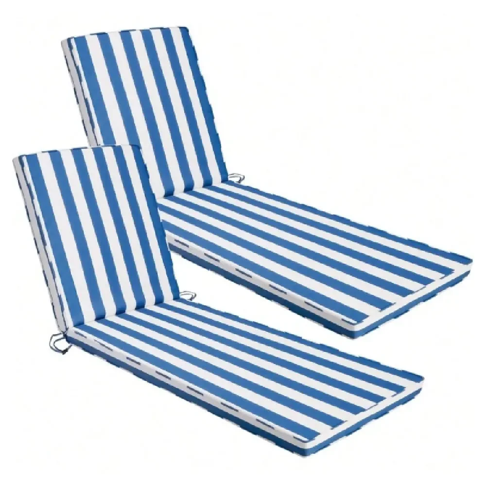 

Lounge Cushions Outdoor Set Of 2, 71 X22 X3 Patio Lounge Chair Furniture Cushions With Washable Covers For Pool, Patio, Lawn Sk