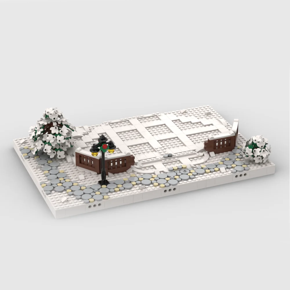 MOC-Creative Winter Village Base Building Blocks, Brick Assembly Model, Toy Gift, 10325, 40424, 10275, 21325, 10293,40602, 10308