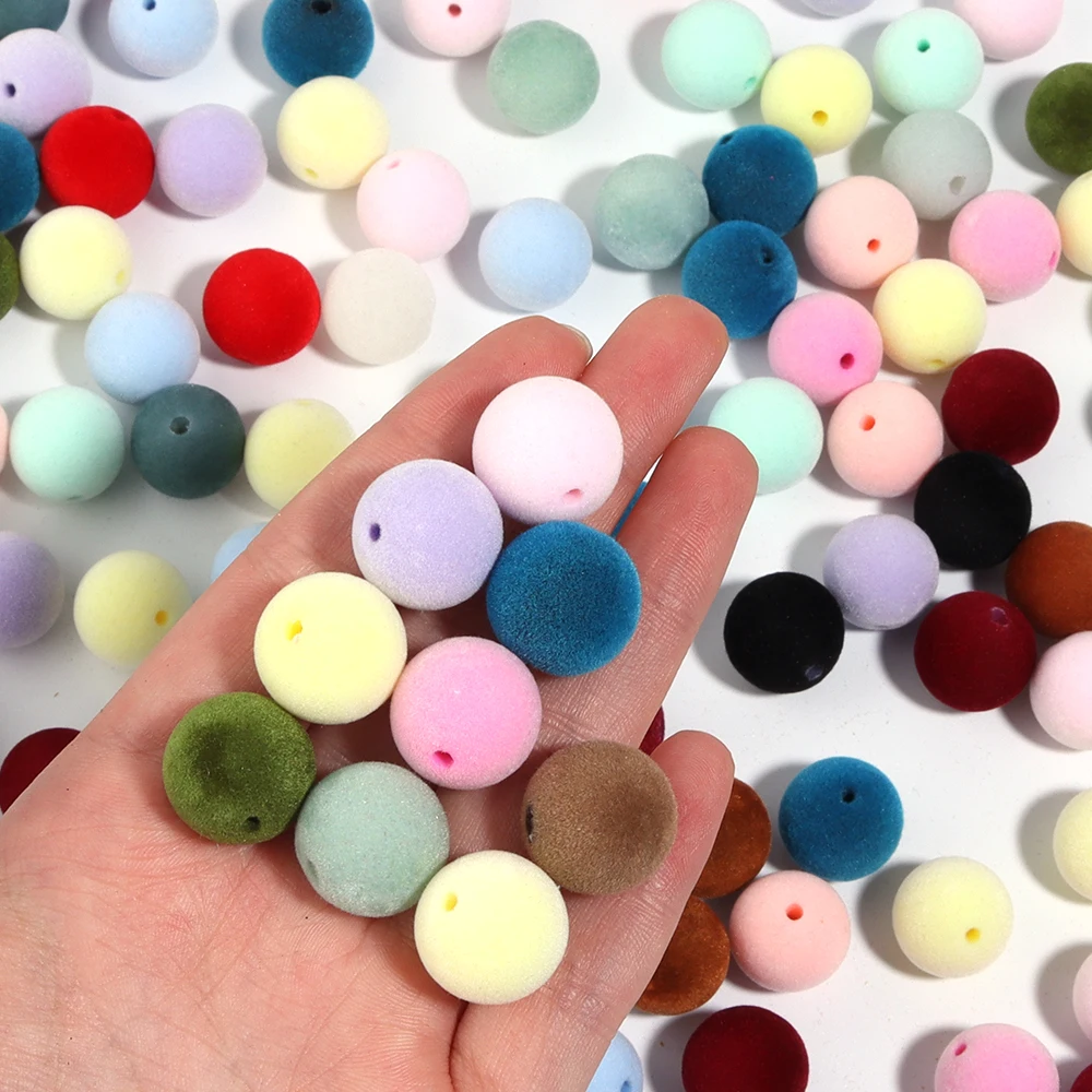 Bead Mat Velvet - 10 шт. 16 мм разноцветные акриловые