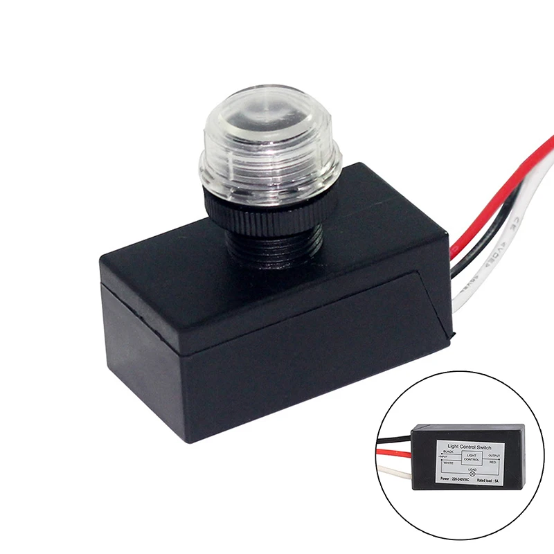 1PCS Outdoor Lighting To Dawn Light Sensor AC 110V-240V Street Light Sensor Switch Photoelectric Sensor Switch Photocell Sensor