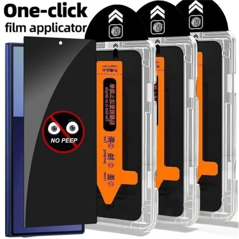 5PCS Dust Free Install Screen Protector for Realme Note 70T 80 50 60X GT Master 6T 2 8 7 Pro Neo 3T Privacy Tempered Glass Film