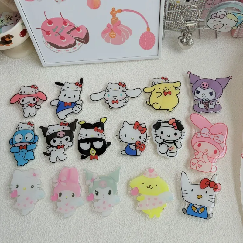 

Kawaii Hello Kitty Phone Holder Is Suitable for Any Phone Airbag Holder Lazy Artifact Cartoon Anime Toy Wholesale Girl Students