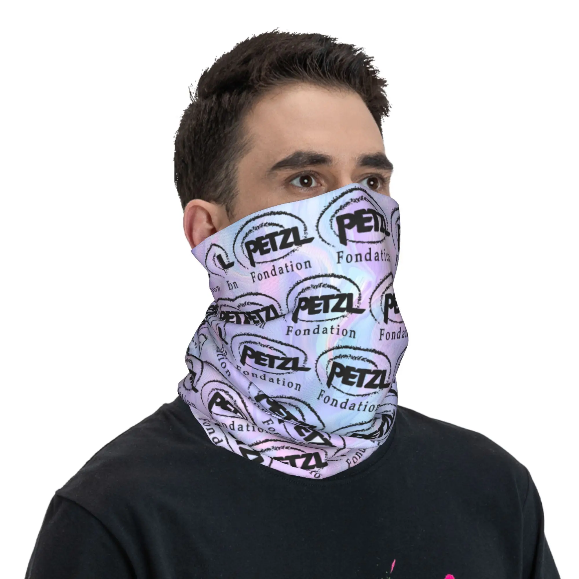 Bandana P-Petzls colorida personalizada, polaina para el cuello, bufanda para la cara a prueba de viento, cubierta para hombres y mujeres, diseño de logotipo clásico, diadema, pasamontañas de tubo