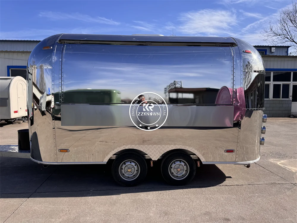 2025 concessão catering café reboques de comida totalmente equipado cozinha móvel caminhão de comida carrinho de sorvete móvel