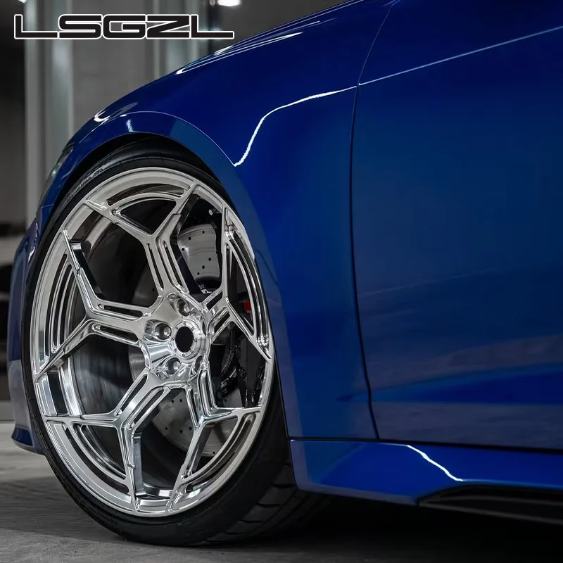 Monoblock 18 19 20 21 22 Inch Custom Billet Wheels 5x112 5x114.3 Forged 1-piece Car Wheels 5x120.65 5x127 5x130 6x139.7 for audi