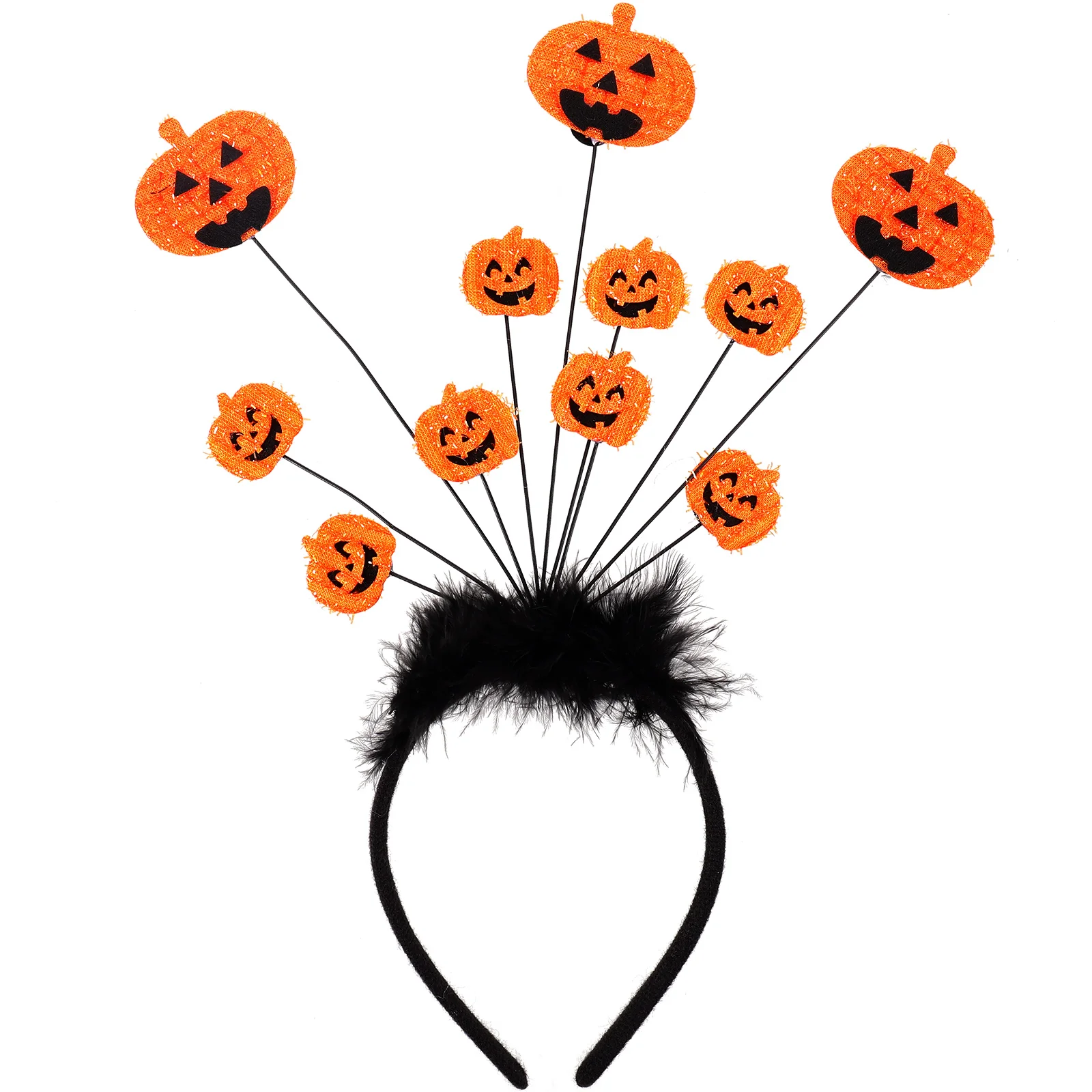 

Pumpkin Headband Halloween Headwear Headpiece Hair Hoop Plastic Decor Headdress