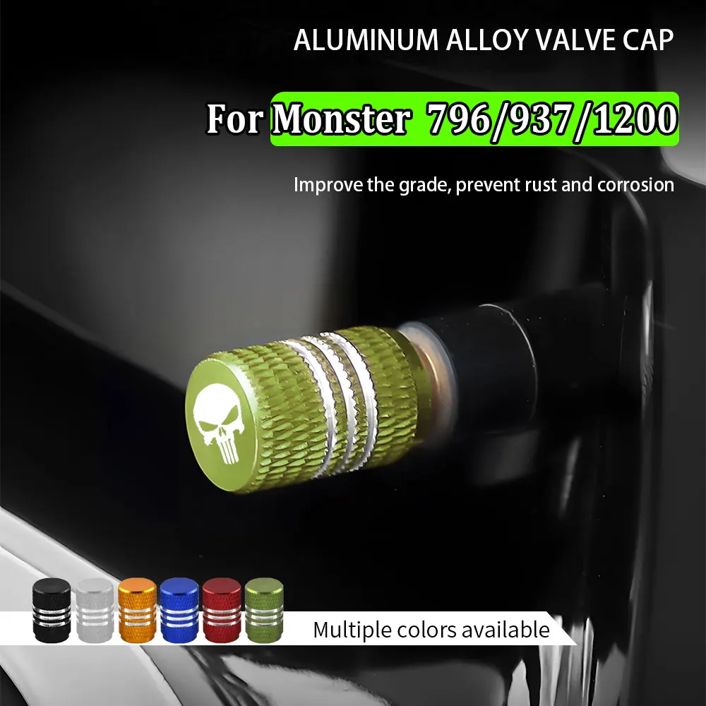 

Motorcycle Wheel Tire Valve Cover Aluminum Alloy Dustproof Caps for DUCATI Monster 600 620 696 796 821 937 1100 1200 Accessories