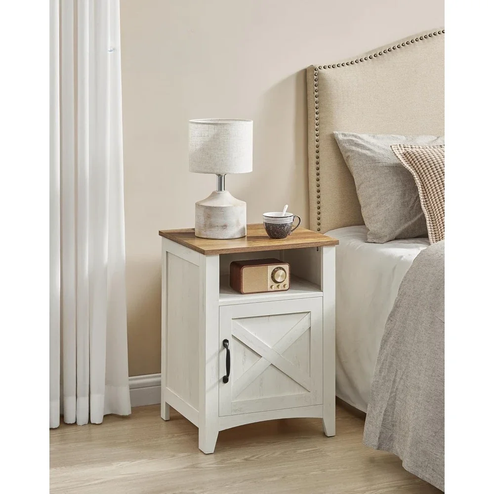 2-piece set, bedside table with storage, side table, bedside table with open compartments for bedroom use