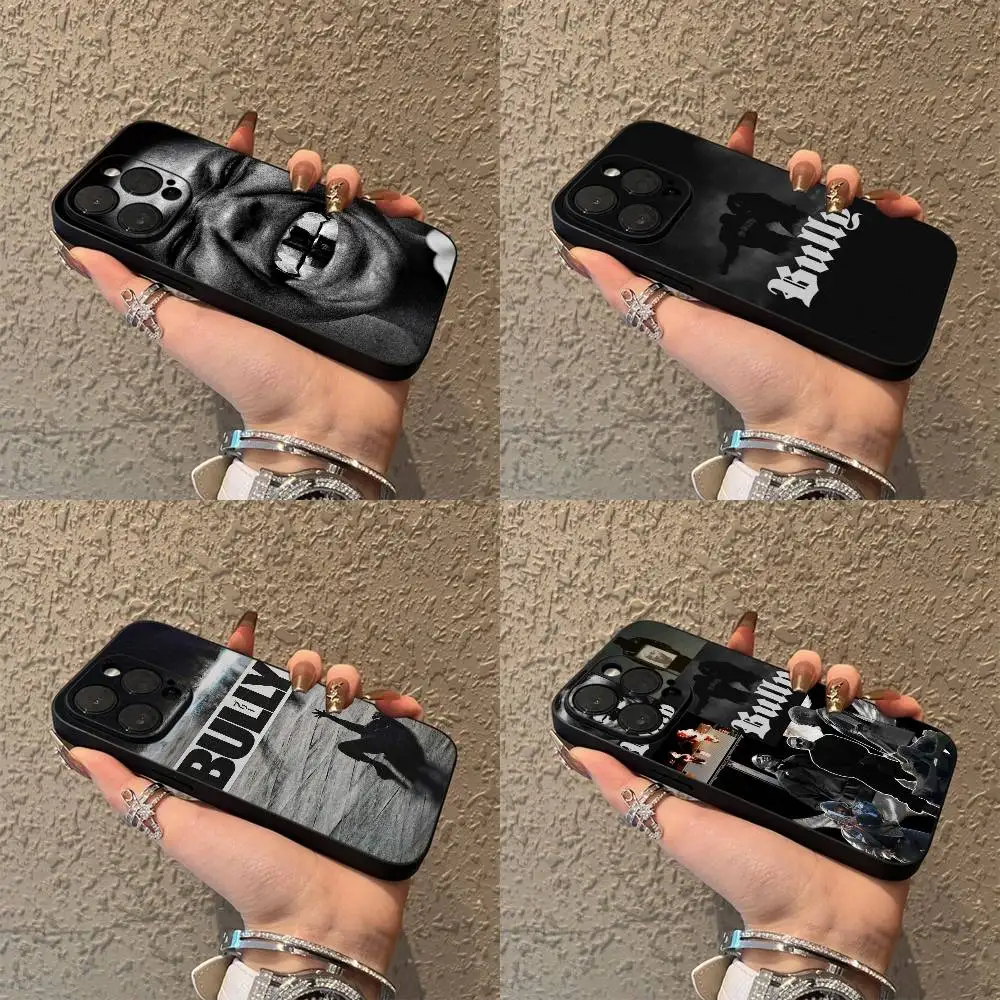 

K-Kanye West Bully Phone Case For iPhone 17,16,15,14,13,12,Pro,Max,Plus,E,SE4,Air,Mini Black Soft Box