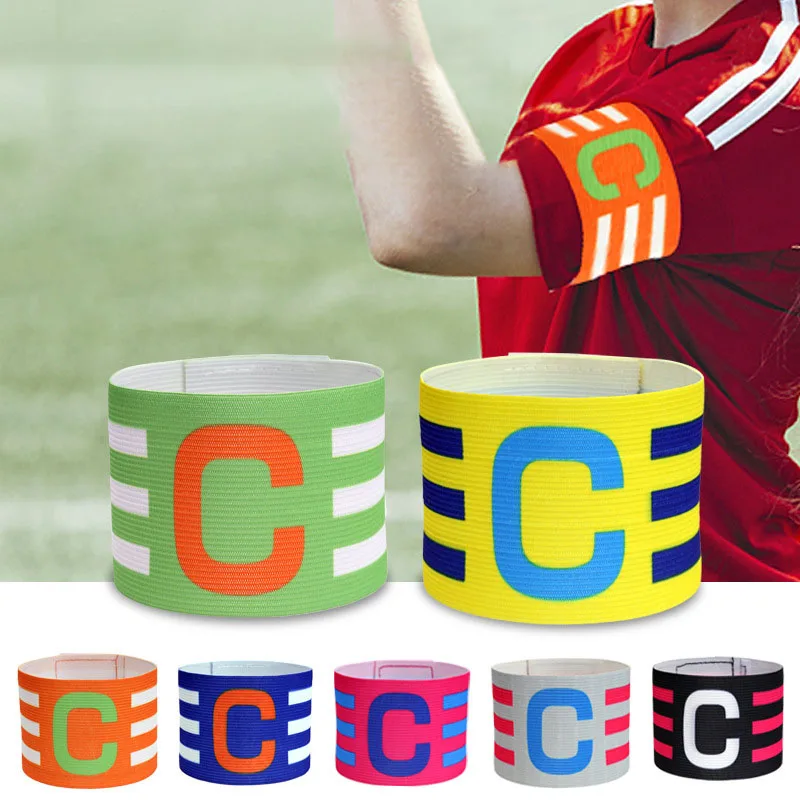 1Pcs Soccer Captain Armband For Kids Adults Adjustable Football Training Soccer Arm Band Leader Competition Football Accessories