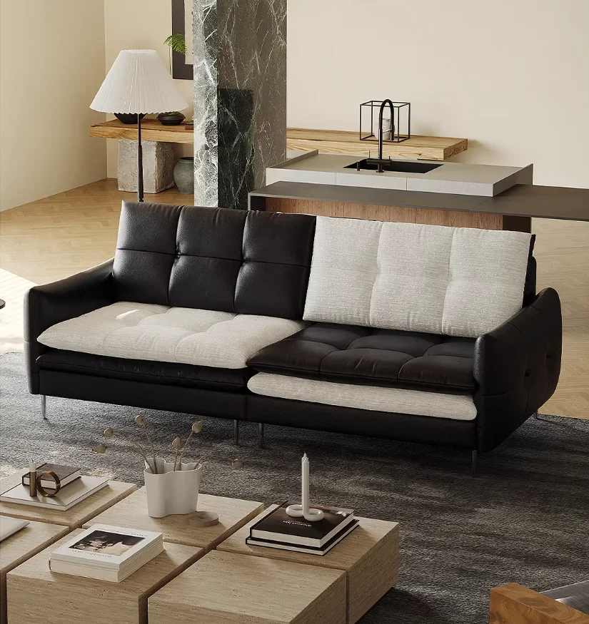 #  Reclining Modular Sectional Sofa Storage Hamburg Living Room Top-grain Leather