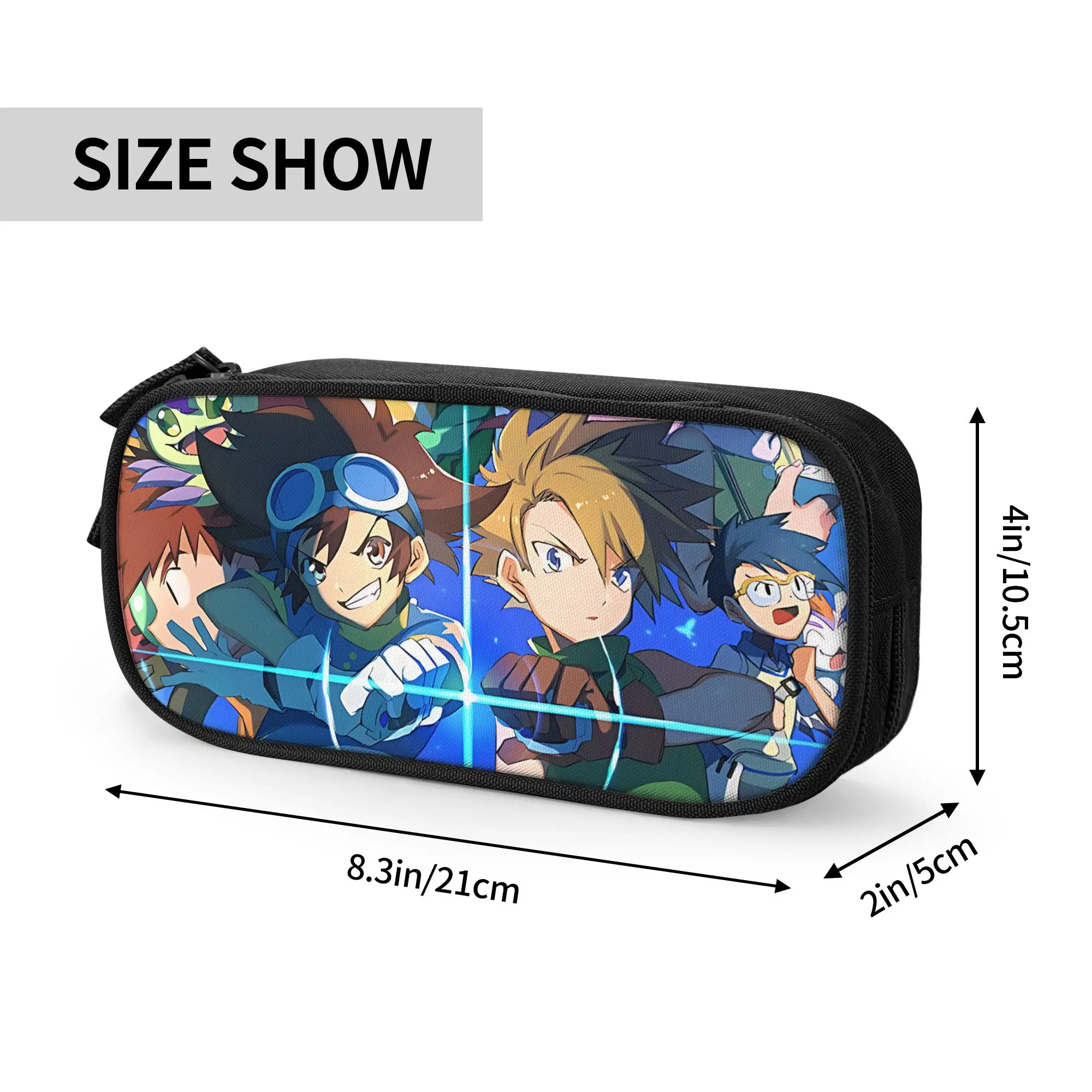 Custom Digital Monster Large Capacity Bags for Child  School Pencil Bag for Boys Gilrs Kids