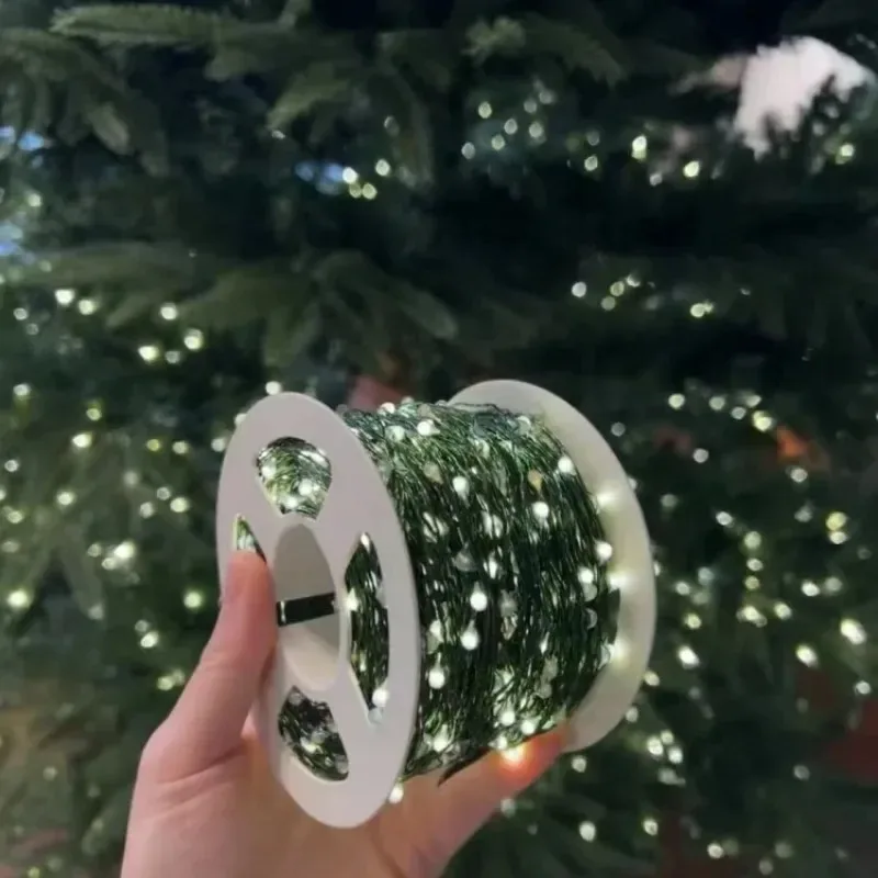 5m-30m LEDs Lichterketten Fernbedienung Lichterkette USB betrieben LED grün Kupferdraht Lampe für Weihnachts baum dekoration