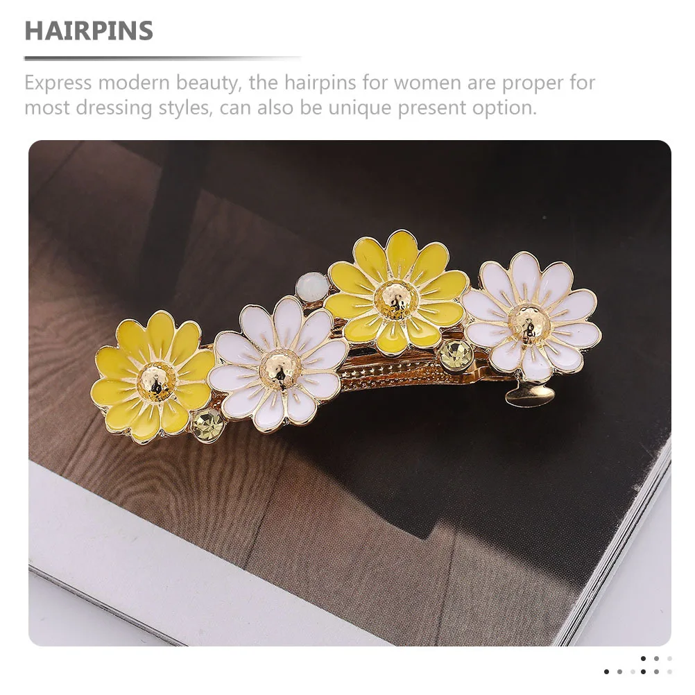 2 قطعة مقاطع الشعر الملونة زهرة تصميم المرأة دبابيس الشعر بسيطة رائعة لحفل الزفاف عيد ميلاد المواعدة حفلة موسيقية اكسسوارات الديكور