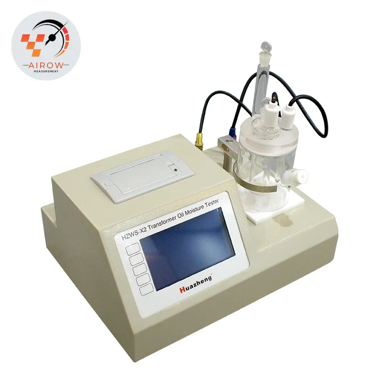 AIROW Huazheng Electric HZWS-X2  Factory OEM Karl Fischer Trace Moisture Meter Oil Water Content Testing Equipment Price