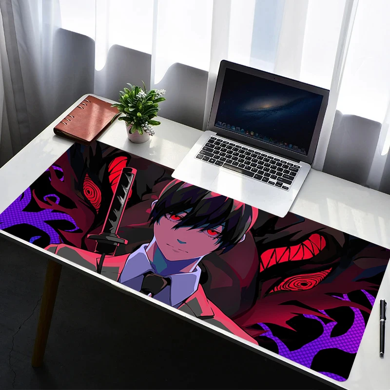 Mouse Pad Computer Gamer PC Accessories Mousepad Rubber Non Slip Desk Mat Laptop Gamer C-chainsaw Man Hayakawa Aki Keyboard Pad