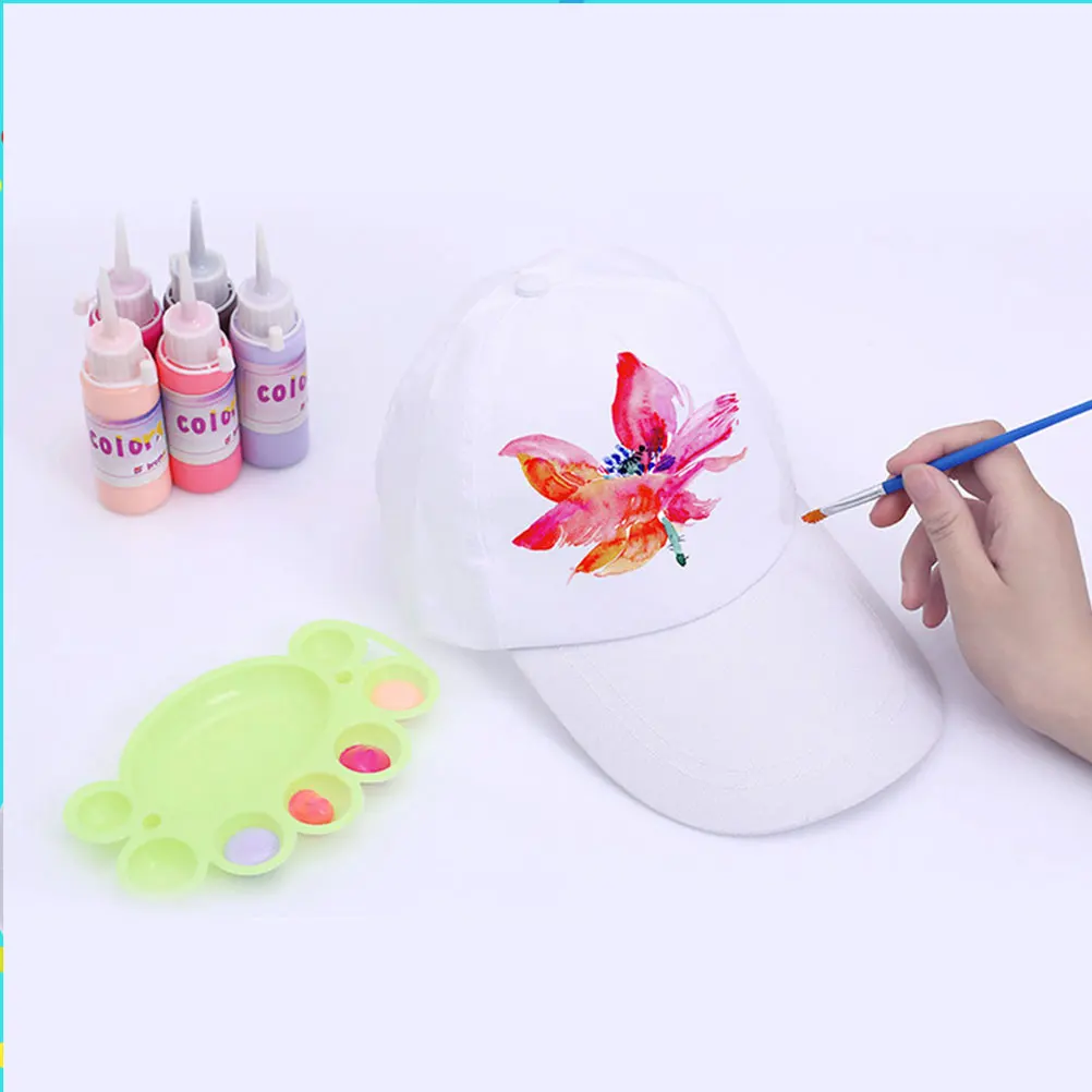 

3 Pcs Blank Peak Caps White Color Adjustable Buckle Unisex Baseball Hats Graffiti Drawing DIY Painting Outdoor Sun Protect caps
