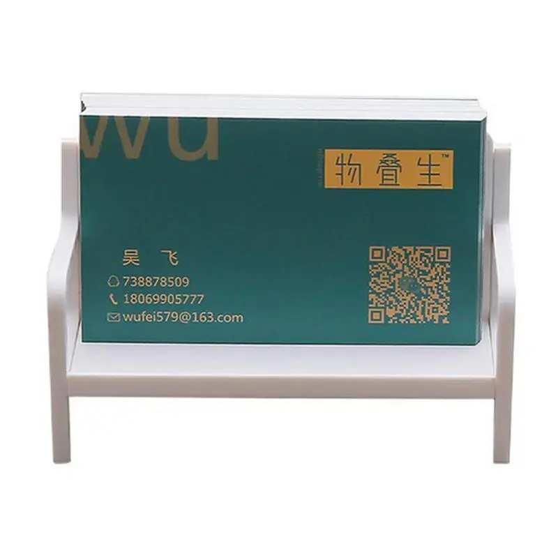 Business Card Holder Desk Desk Card Holder Decorative Plate Sofa Shape Card Storage Desk Case Card Display Stand Photo Holder