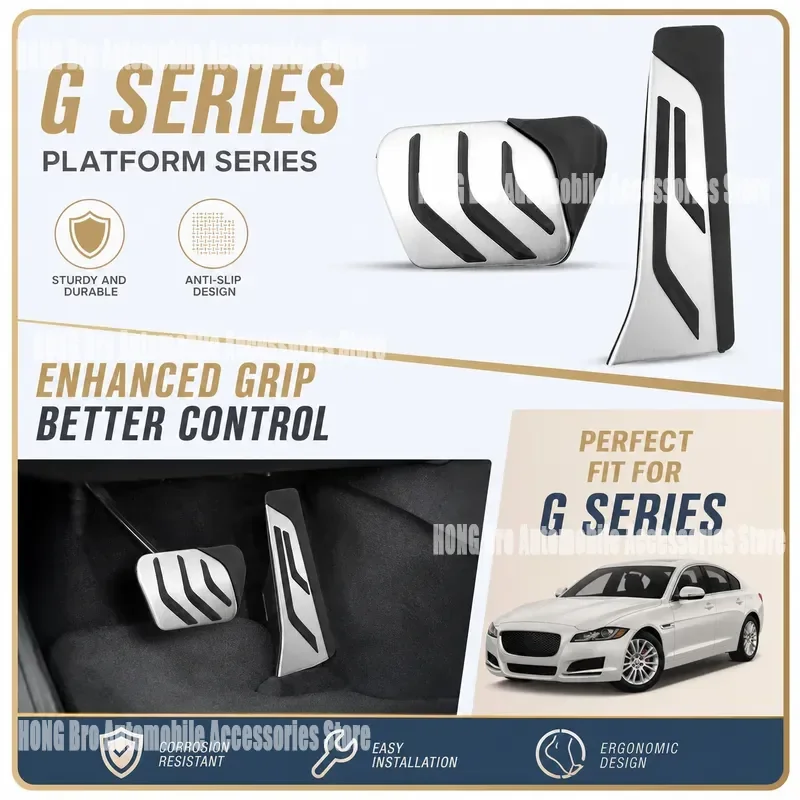 For BMW 3 Series F30 F35 G20 G21 320Li 328Li 335Li Aluminum Alloy Sport Accelerator Brake Foot Pedal Cover Trim Accessories