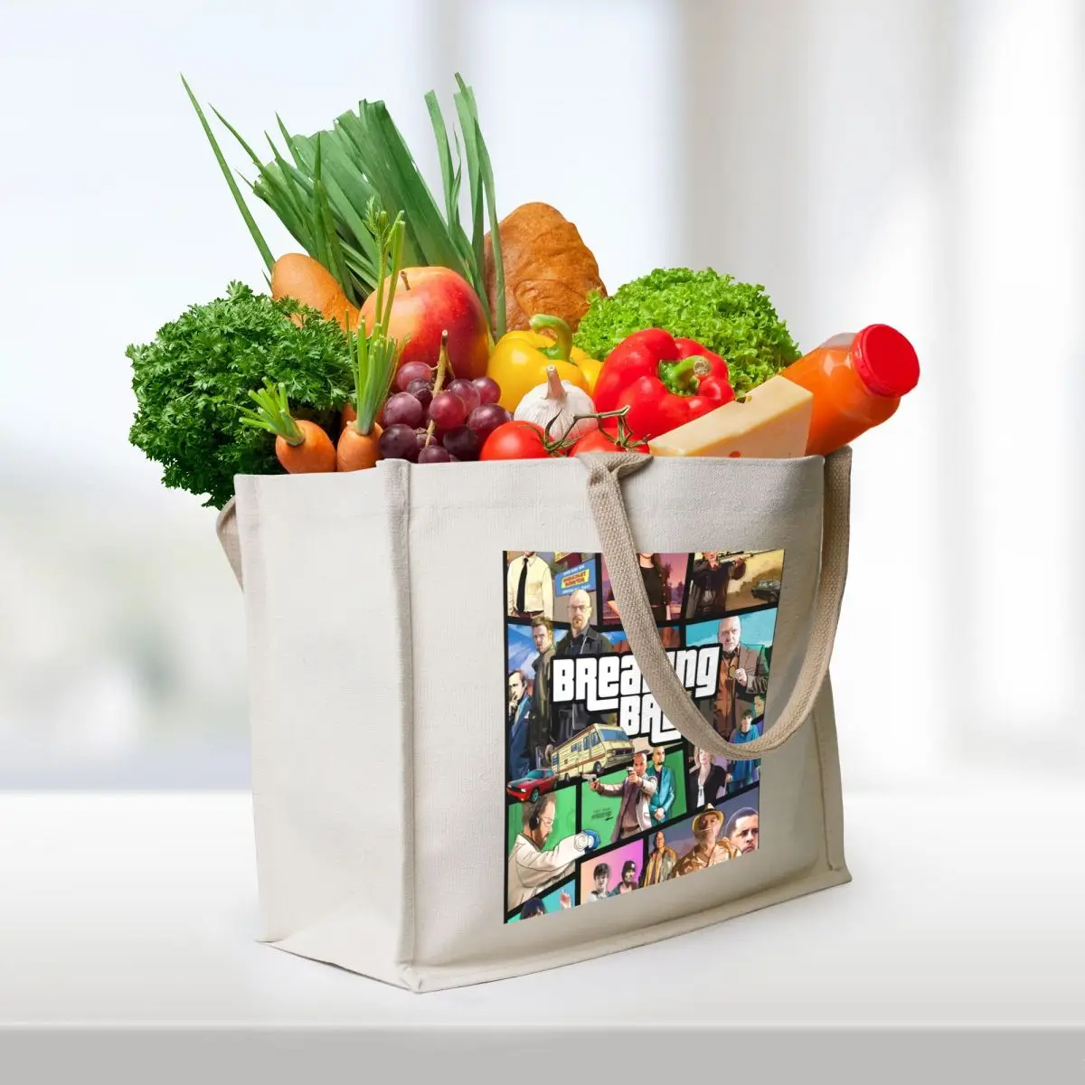 breaking bad game poster Tote Bag Women's tote Big women woman men