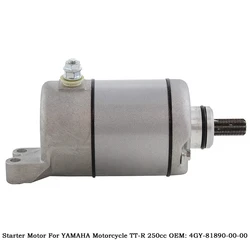 Motorcycle Electrical Starter Motor For YAMAHA TT-R 250 TTR250 YBR250 1993-2009 OEM: 4GY-81800-02-00 4GY-81890-00-00 Engine Part