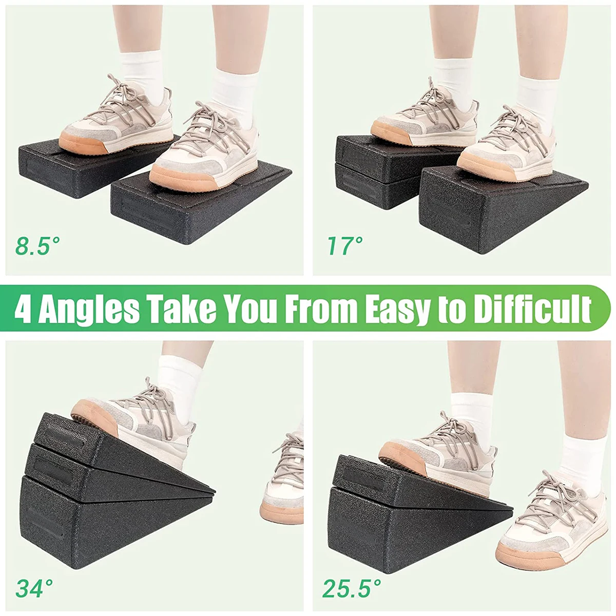 Yoga Foam Wedge Slanting Board Non-Slip Squat Ramp Board Yoga Block Calf Extender Foot Stretcher For Feet Fitness Accessorie