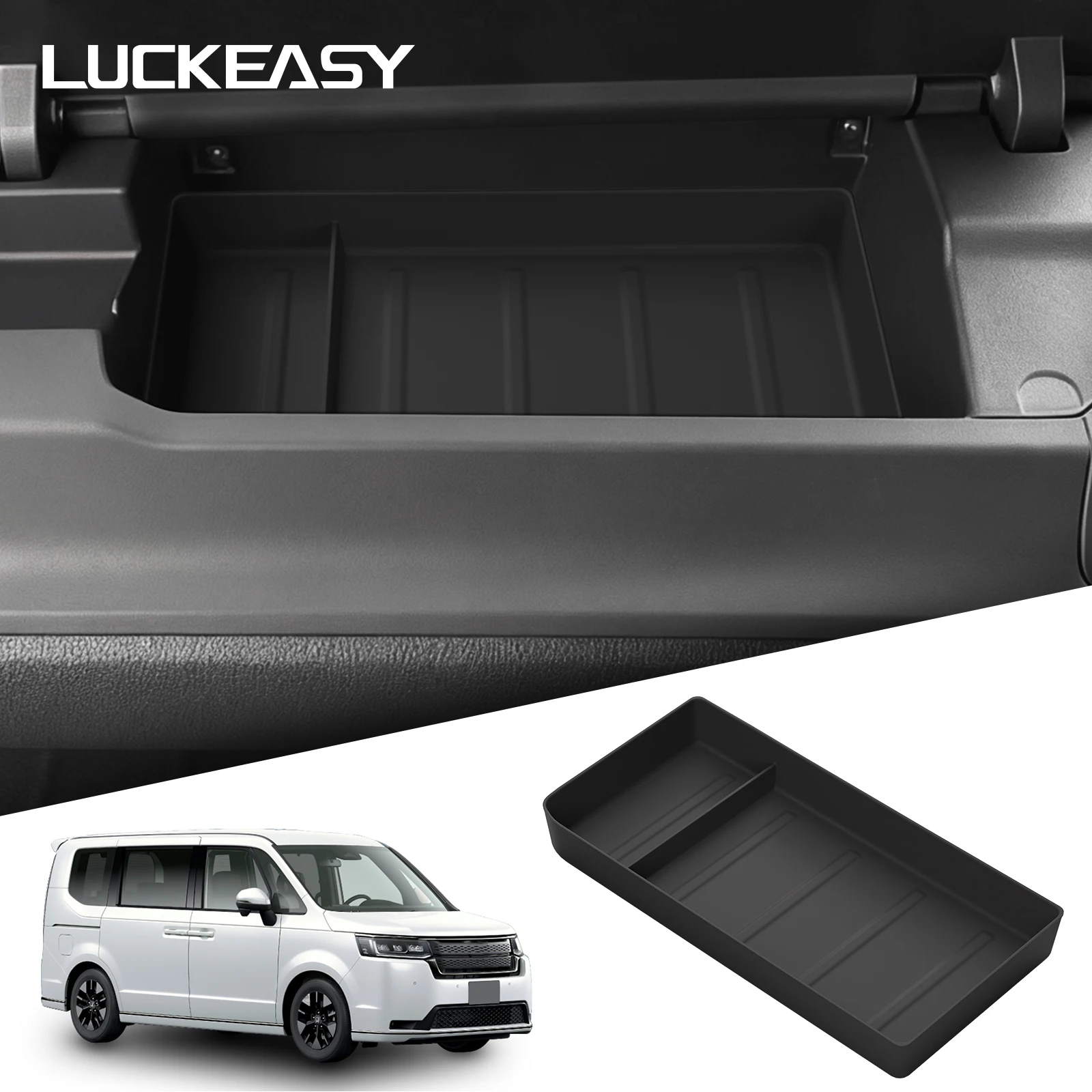 LUCKEASY für Honda STEPWGN 6. Generation 2022-2025 Auto Beifahrer-Armaturenbrett Obere Aufbewahrungsbox Ordnungsbox Zubehör