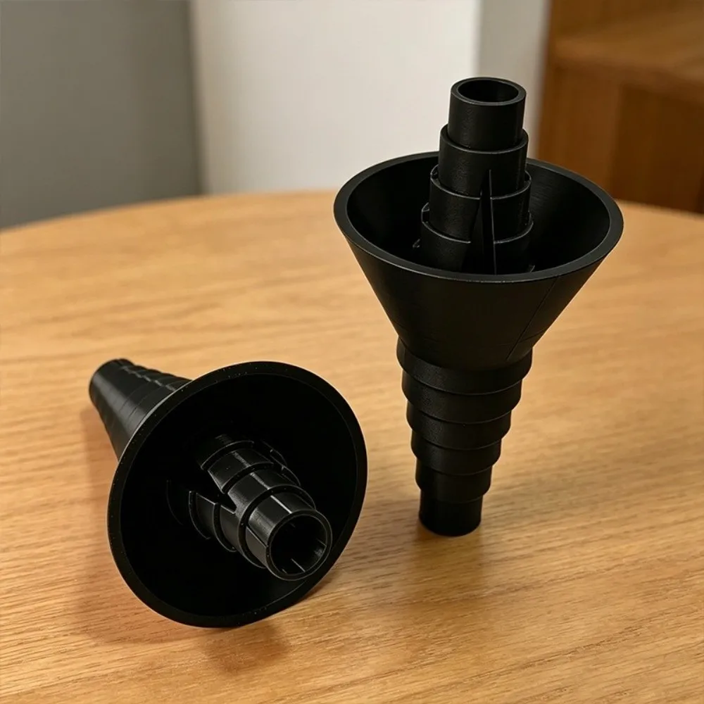 No Waste Liquid Transfer Funnel Retractable Leak-proof Liquid Transfer Connector Splash-proof Smooth Liquid Flow