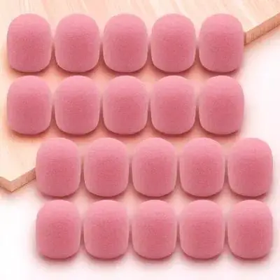 

20pcs Sponge Lapel Mic Covers Microphone Windscreen Protective Cover Dust Moisture Durable Mic Accessories Windproof Microphone