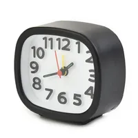 LED Alarm Clock Battery Operated Quartz Alarm Clock Night Light No Tick Silent Bedside Clocks Desktop Decorative Clocks