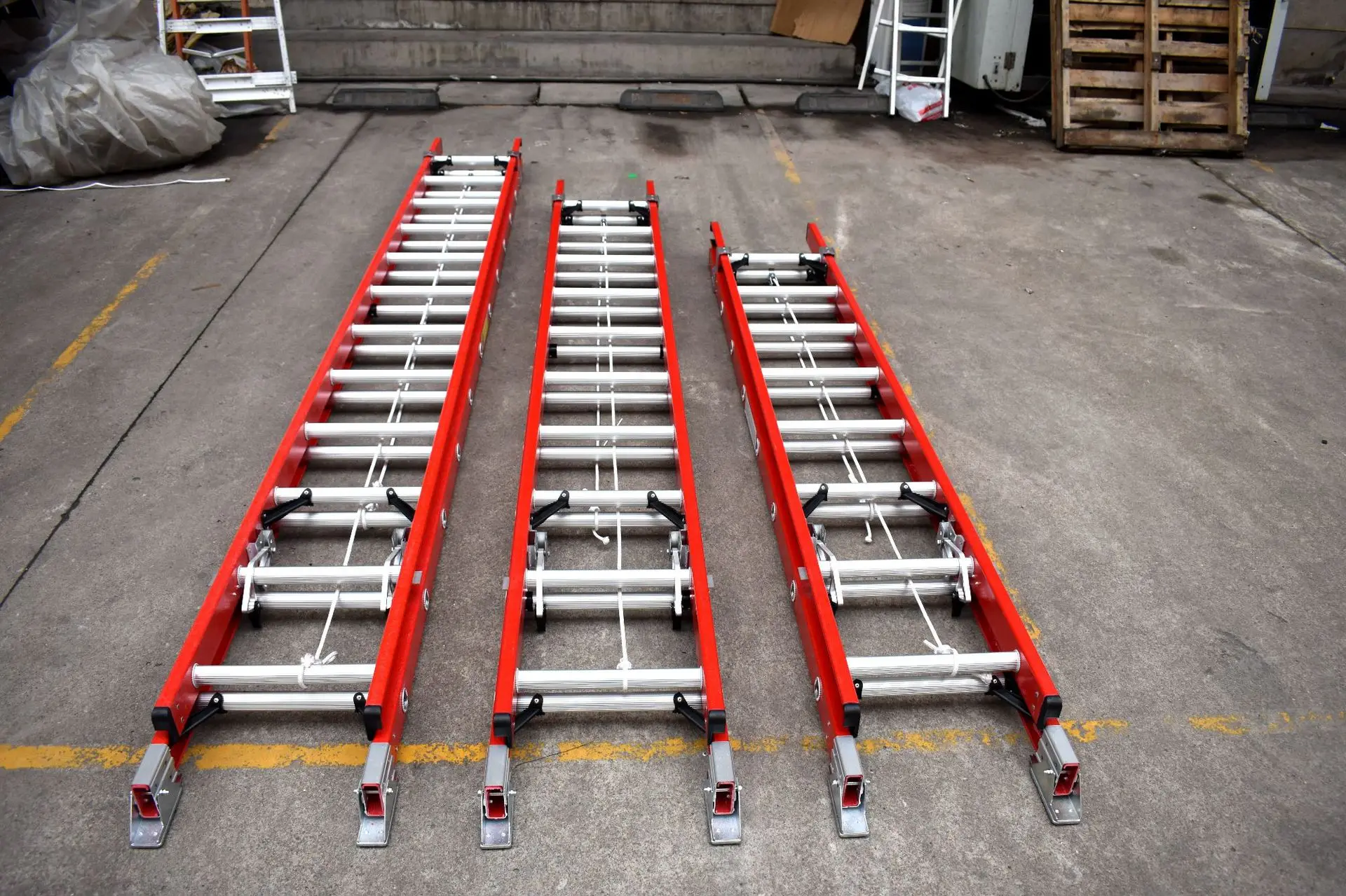 الألياف الزجاجية معزول مصعد حبل سحب سلم كهربائي تلسكوبي سحب سحابة الهندسة النار العزل سلم #4