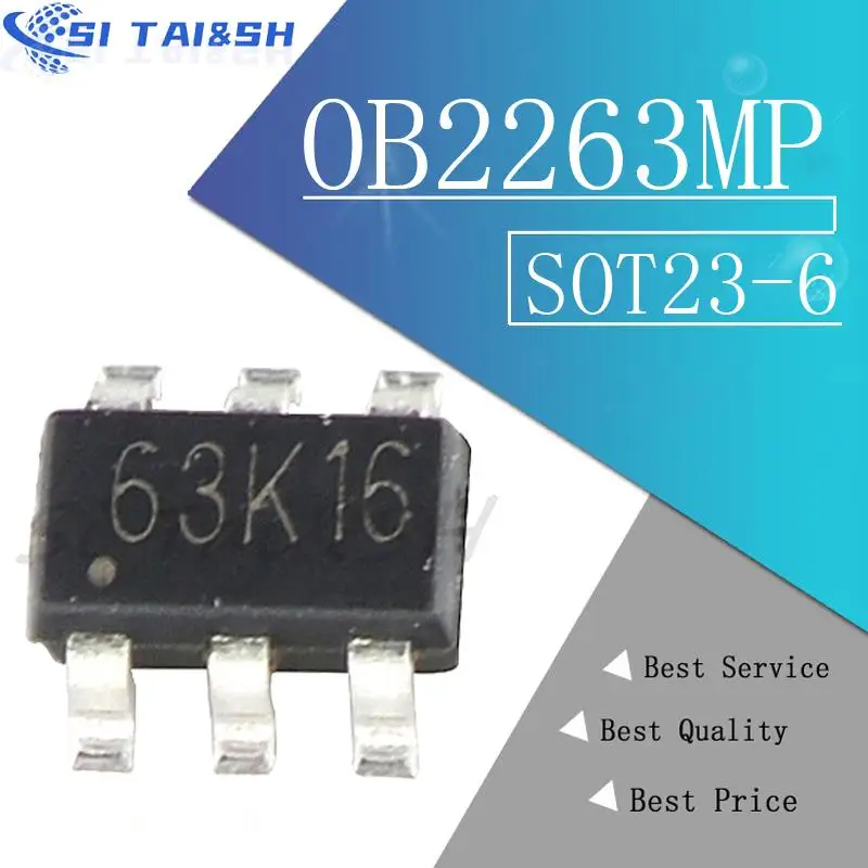 (10piece)100% New OB2263MP OB2263 2263 63... SOT23-6 Chipset