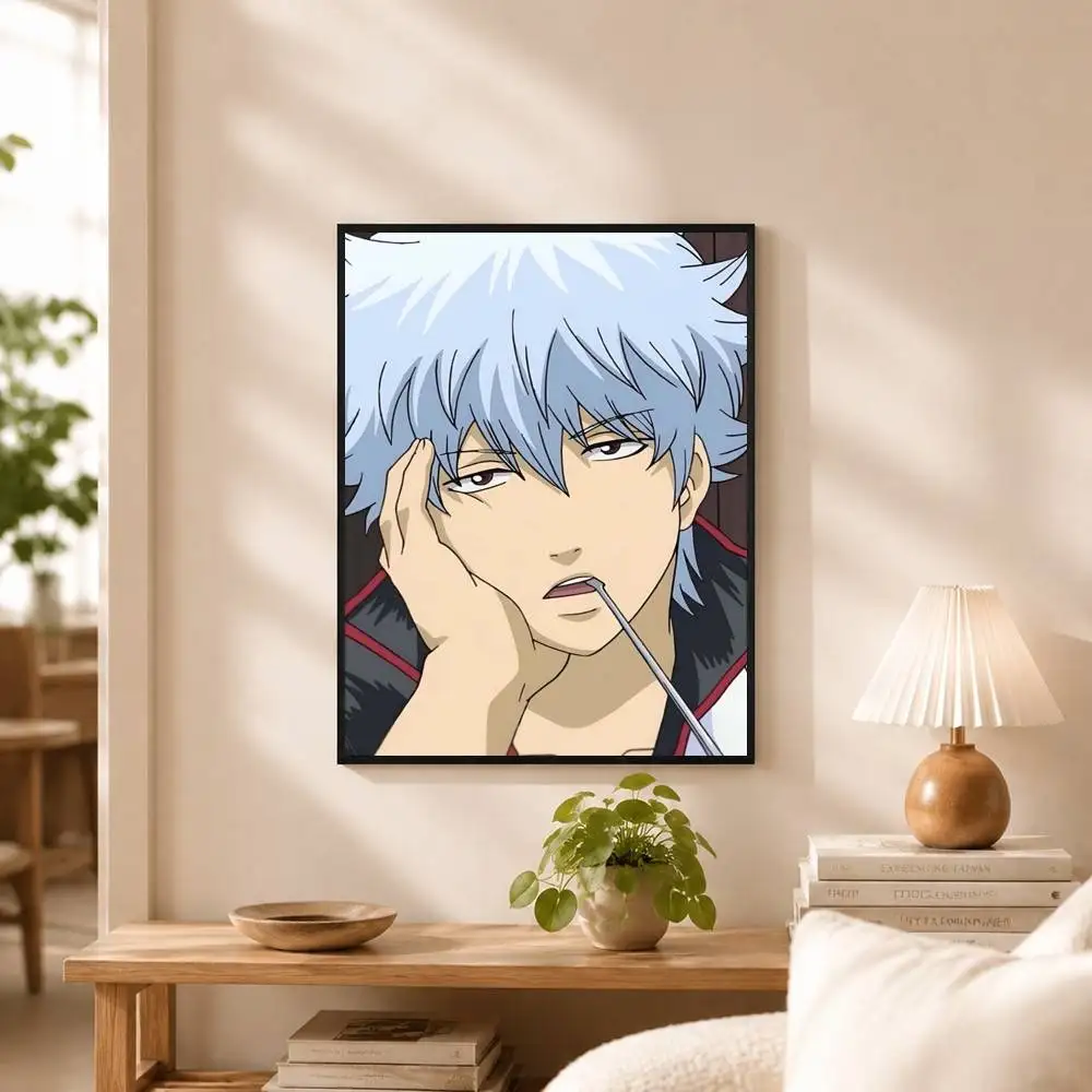 Anime G-Gintama Poster Waterproof Wall Art Sticker For Bar Living Room Vintage Decor High Quality Print Gift