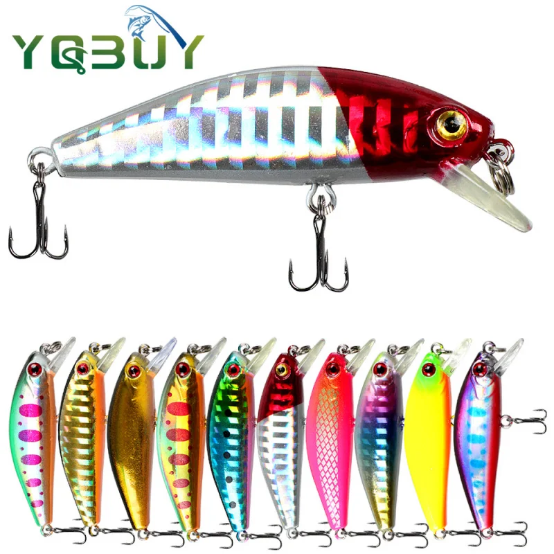 

10 шт. длинных погружных приманок-минноу Lua, 6,5 см/6,5 г, идеально подходят для морской и пресноводной рыбалки, отлично подходят для ловли мандариновой рыбы и окуня.