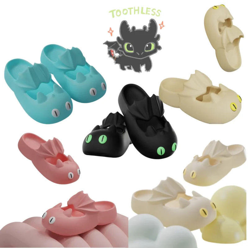 

Dragon Taming Master Anime Periphery Toothless Little Flying Dragon Slippers EVA Anti slip and Odor proof Soft Bottom Coolpad