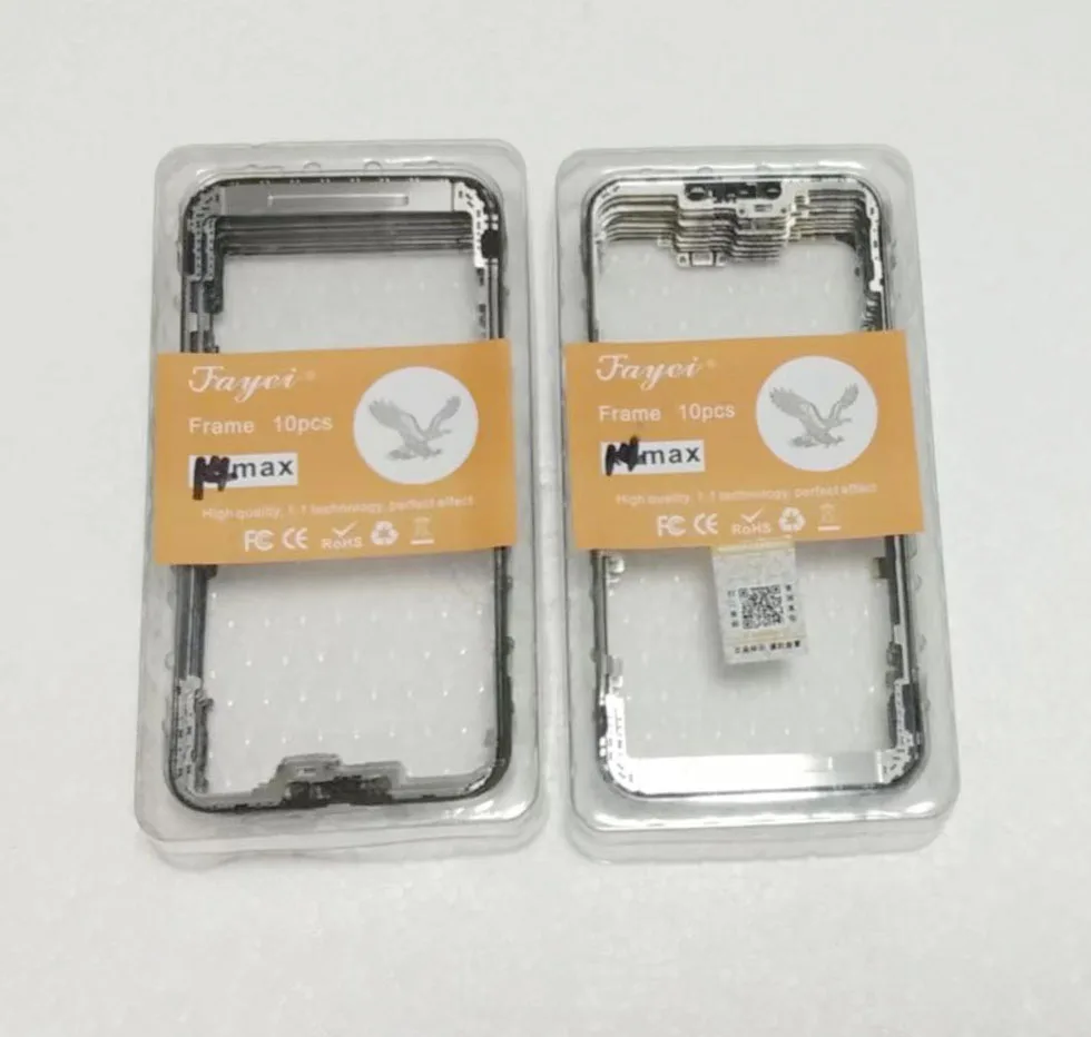 20pcs Eagle Brand Quality Front Bezel Frame with Adhesive Tape for iPhone X Xsmax XR 11 12 13 14Pro Max LCD Middle Frame replace