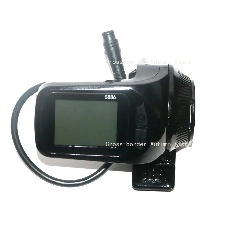 24V/36V/48V/52V/60V S886 6pin Ebike LCD Display Panel Thumb Throttle For Electric Bicycles E-Scooter