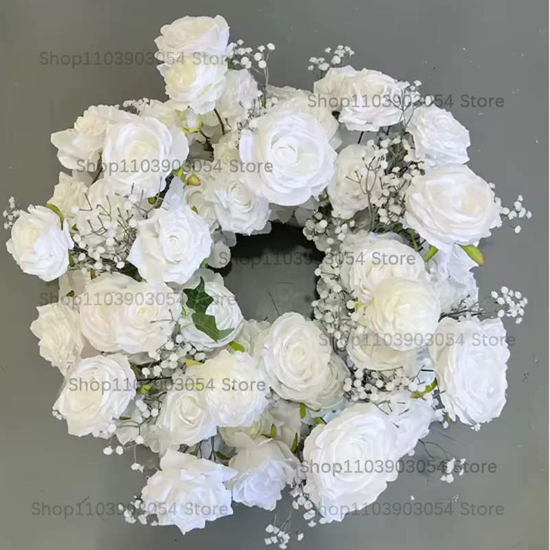 جديد 70/50/40/30/20 سنتيمتر الزفاف الجدول محور زهرة إكليل ، الشمعدان ديكور ، الورد ، الورقة الخضراء ، تشكيلة الأزهار ، عيد الميلاد #4