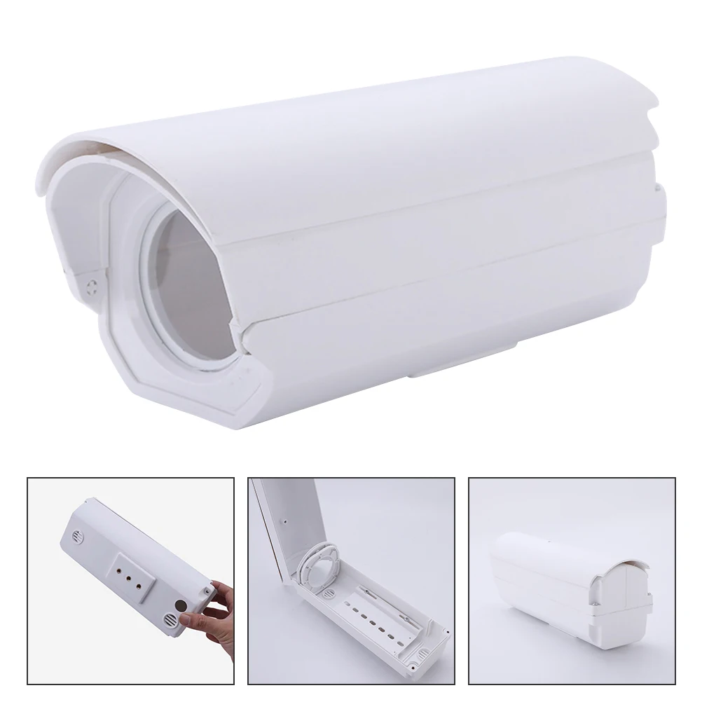 

Security Camera Case Waterproof Plastic High Transmittance Lens Heat Dissipation Protection For Outdoor Monitor