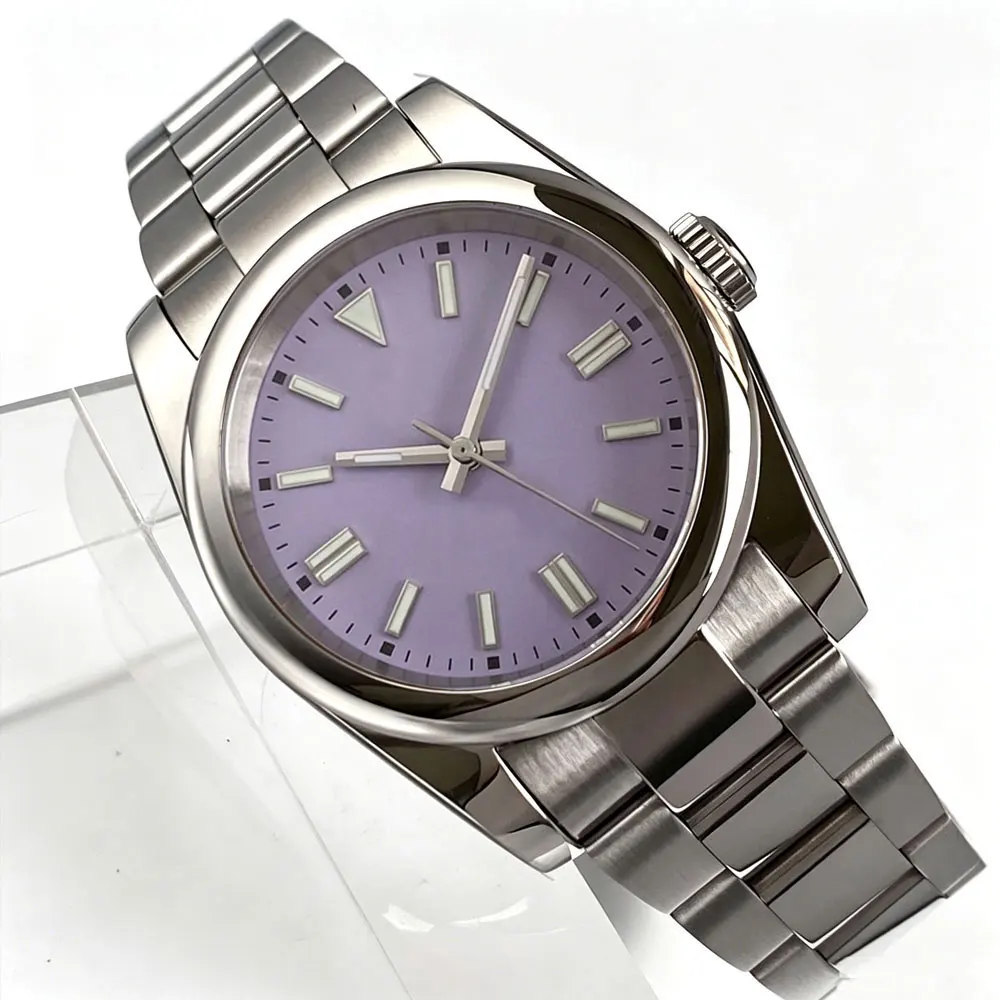 New 36MM/39MM MIYOTA 8215 Automatic Mechanical Men Watch green/purple face Sapphire 10ATM Wristwatches Business Clock Tandorio