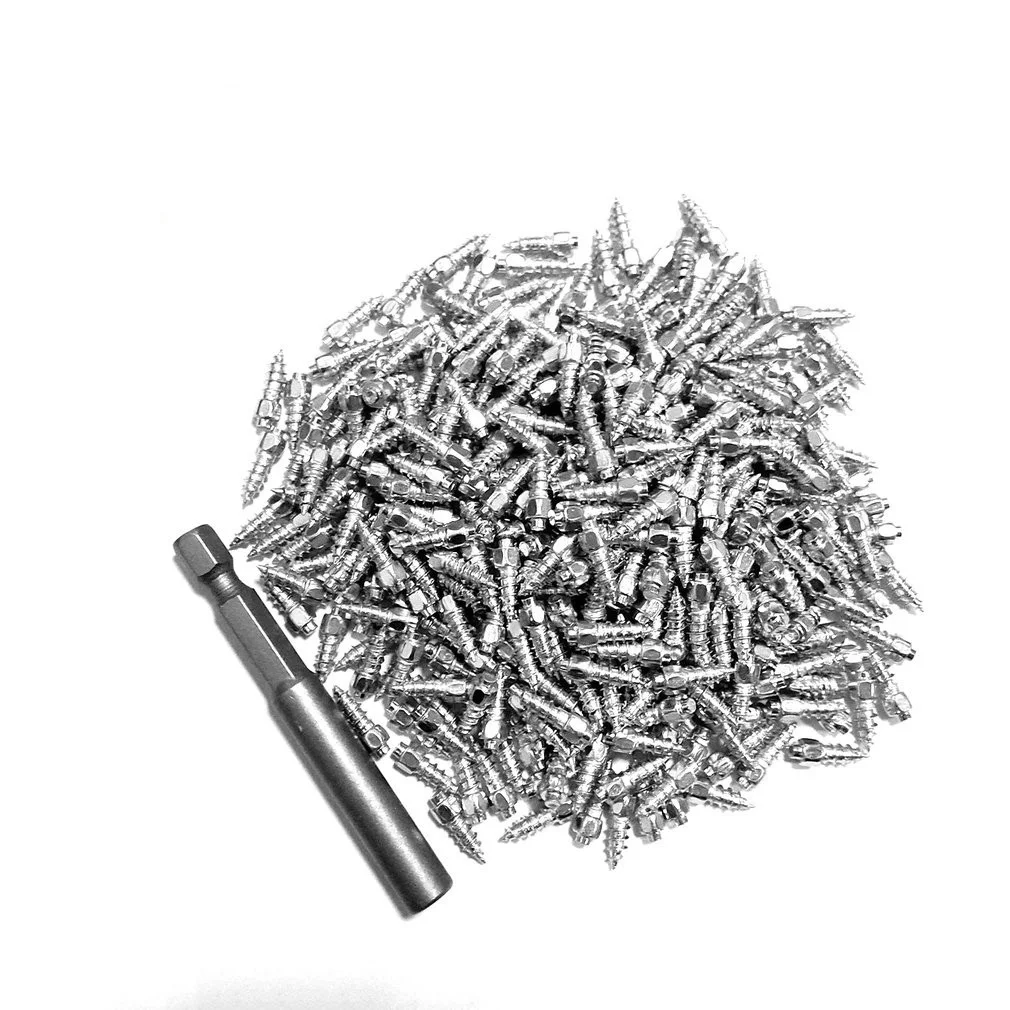 9mm 12mm rutsch feste Auto Schnees ch raube Reifen bolzen Anti-Rutsch-Spikes Rad Reifen Anti-Eis für Auto Motorrad Fahrrad ATV 500pcs – Detail 2