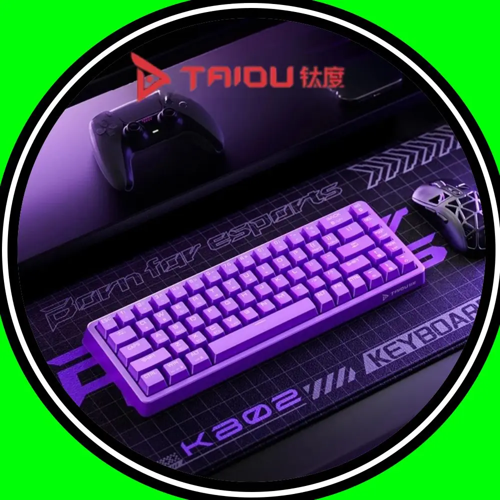 

TAIDU KB02 Wireless Three Mode 68 Keys Mechanical Keyboard Hot Swap Bluetooth Gasket RGB Light Gaming Offcie Multifunction Gift